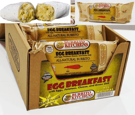 Burrito Kitchens Egg Breakfast Burrito 12 count Case