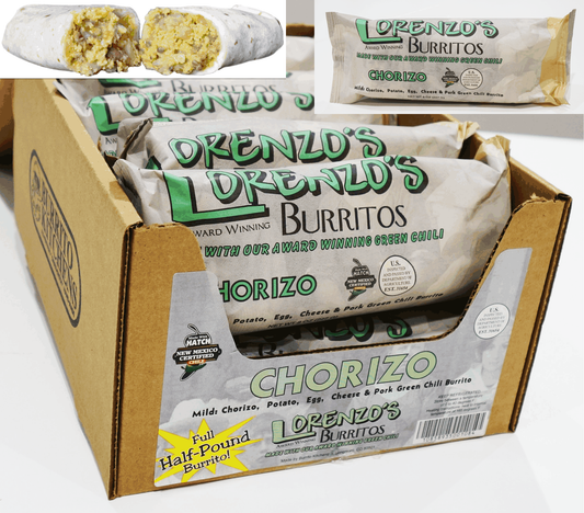 Lorenzo's Chorizo Breakfast Burrito 12 count Case