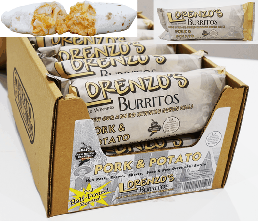 Lorenzo's Pork and Potato Burrito 12 count Case