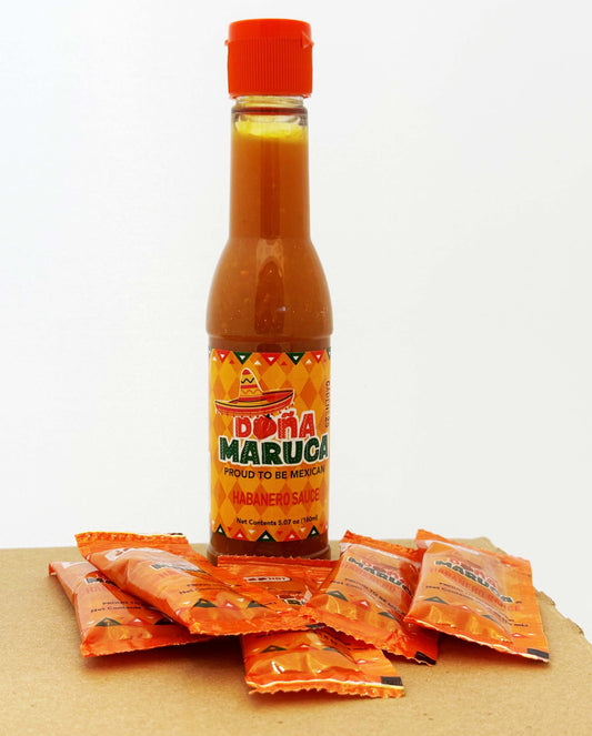 15ml Sachettes Doña Maruca RED Habanero Hot Sauce (HOT) 400ct Case